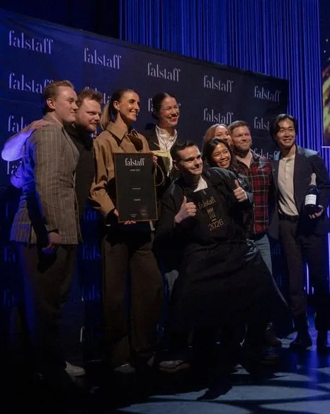 Members of the Alchemist team on stage at Falstaff Awards Nordics 2026